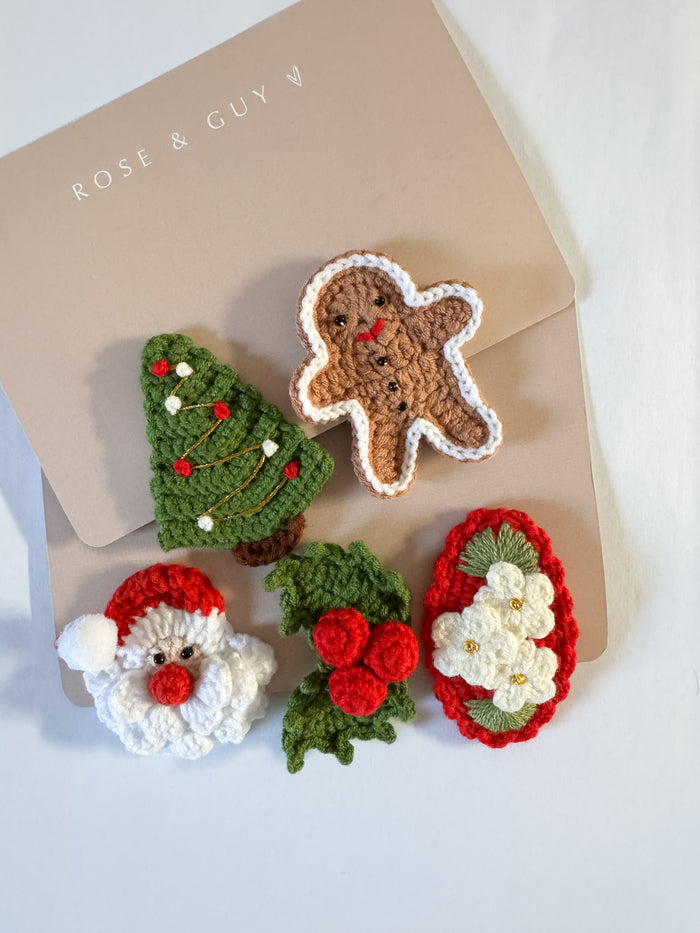 CHRISTMAS CROCHET CLIPS