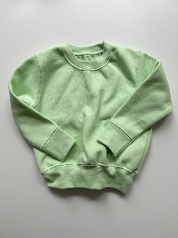 SECONDS LIME GREEN SWEATSHIRT 6-12 MONTHS