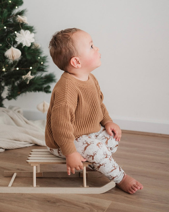 SNOWY REINDEER LEGGINGS