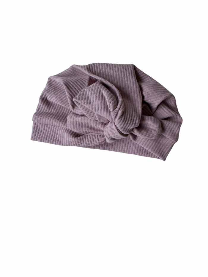 HEATHER RIBBED TURBAN