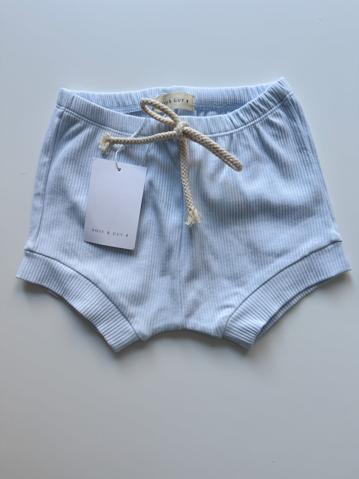 PRELOVED SKY BLUE SHORTS - 3-4 YEARS