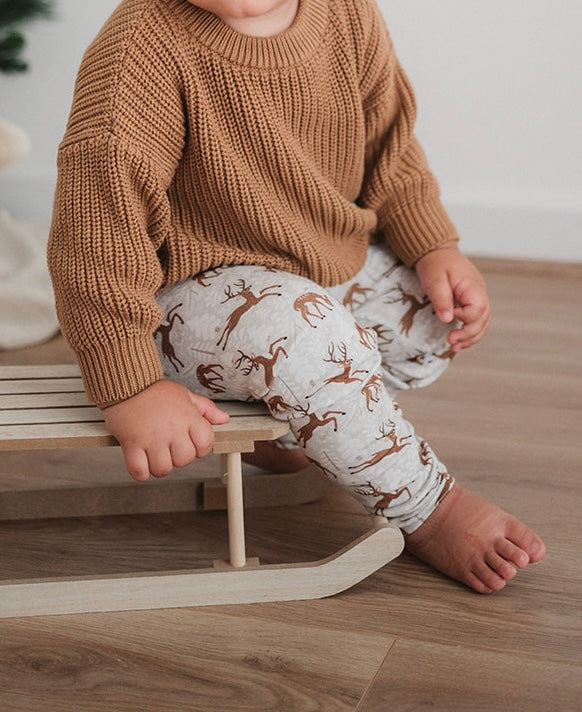 SNOWY REINDEER LEGGINGS