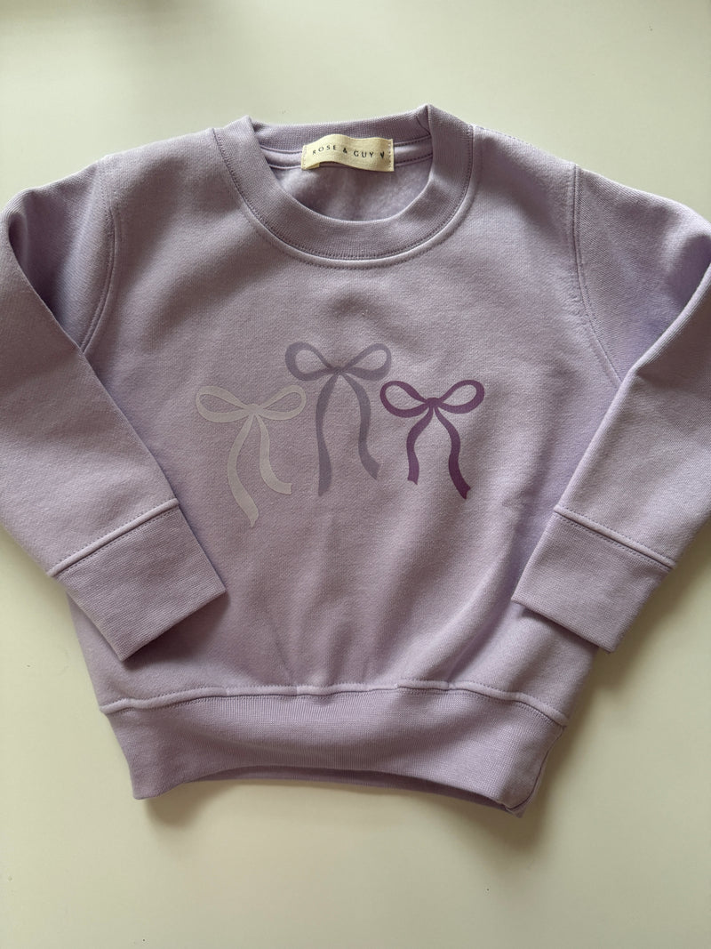 SECONDS BOW SWEATSHIRT 6-12 MONTHS