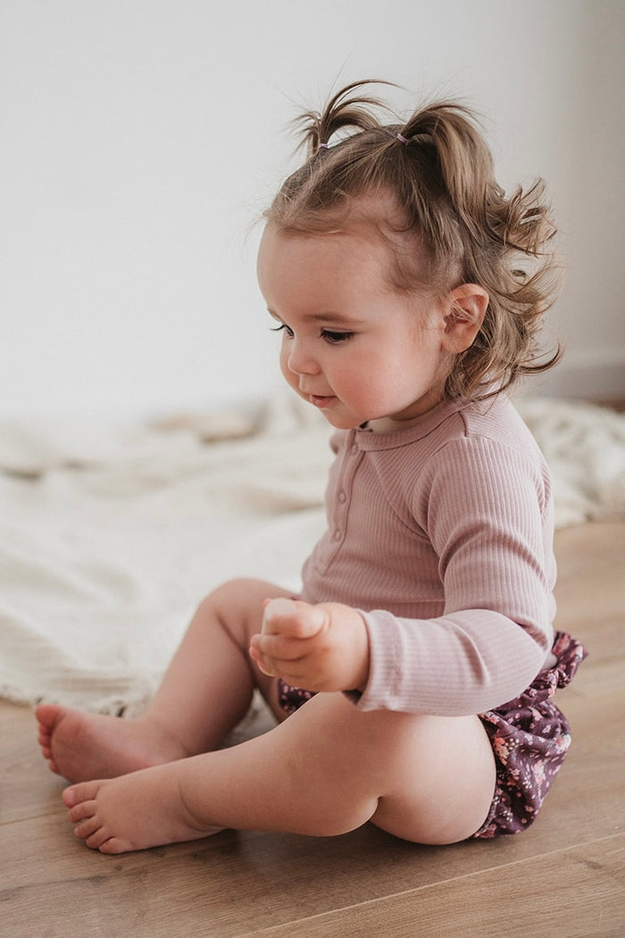 HEATHER RIBBED BODYSUIT