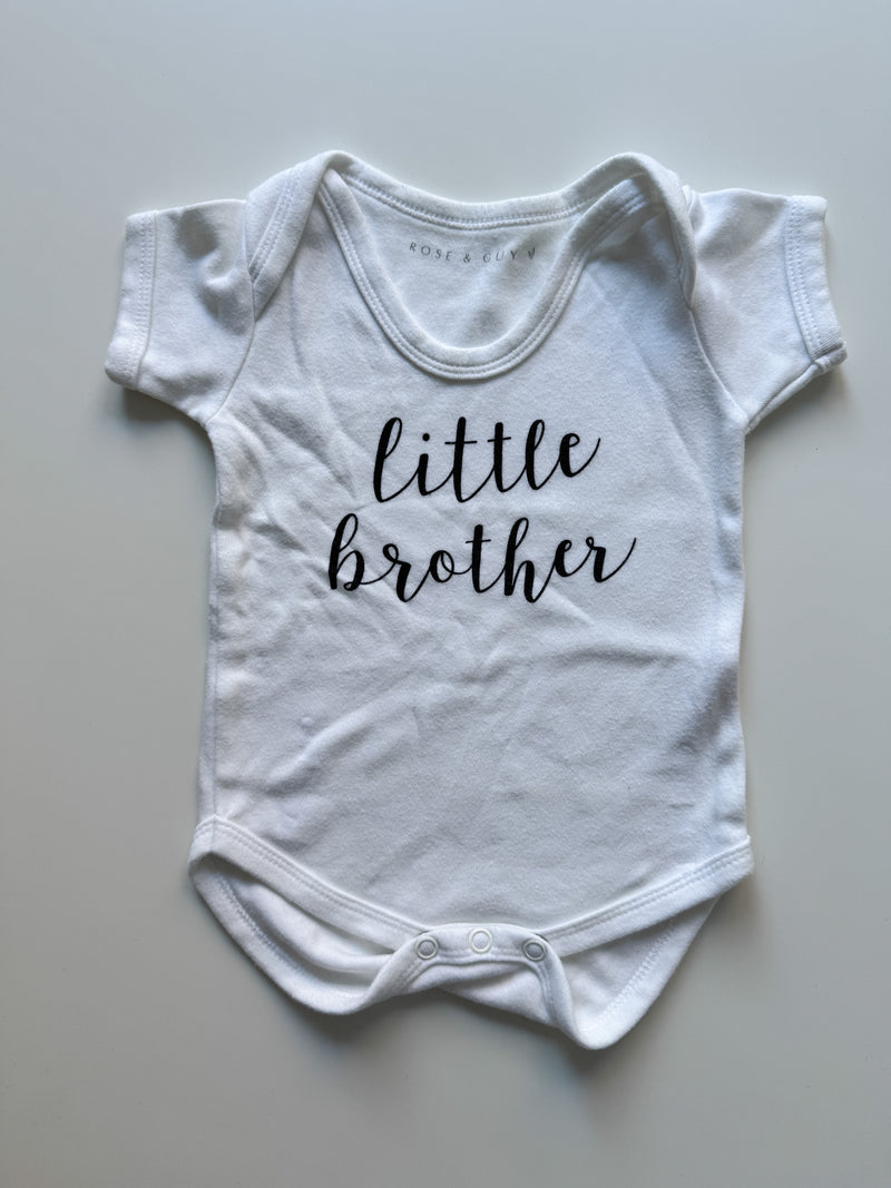 PRELOVED LITTLE BROTHER BODYSUIT - 0-6 MONTHS